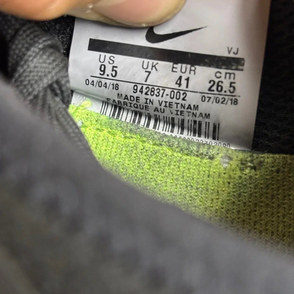 Nike Free RN 2018 Lightweight Breathable Athletic Running Shoes Black Womens 9.5 - Picture 8 of 9